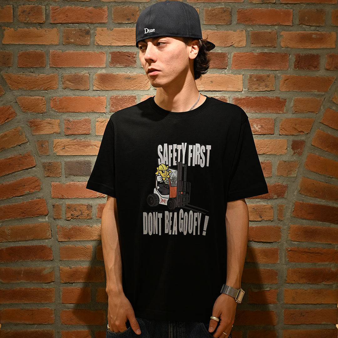 DIME MTL（ダイム モントリオール）| GLO DIME SAFETY T-SHIRT / BLACK | スノーボード・スケートボードのTACTICS JAPAN