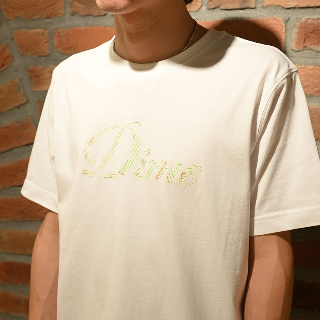 CURSIVE PAPER CUT T-SHIRT / WHITE