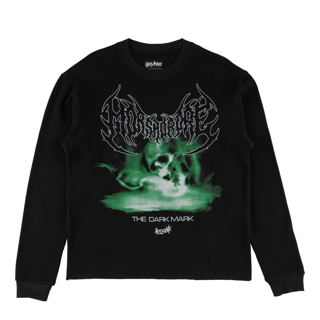 WELCOME SKATEBOARDS（ウェルカム スケートボード）| HARRY POTTER X WELCOME DARK MARK L/S THERMAL / BLACK | スノーボード・スケートボードのTACTICS JAPAN