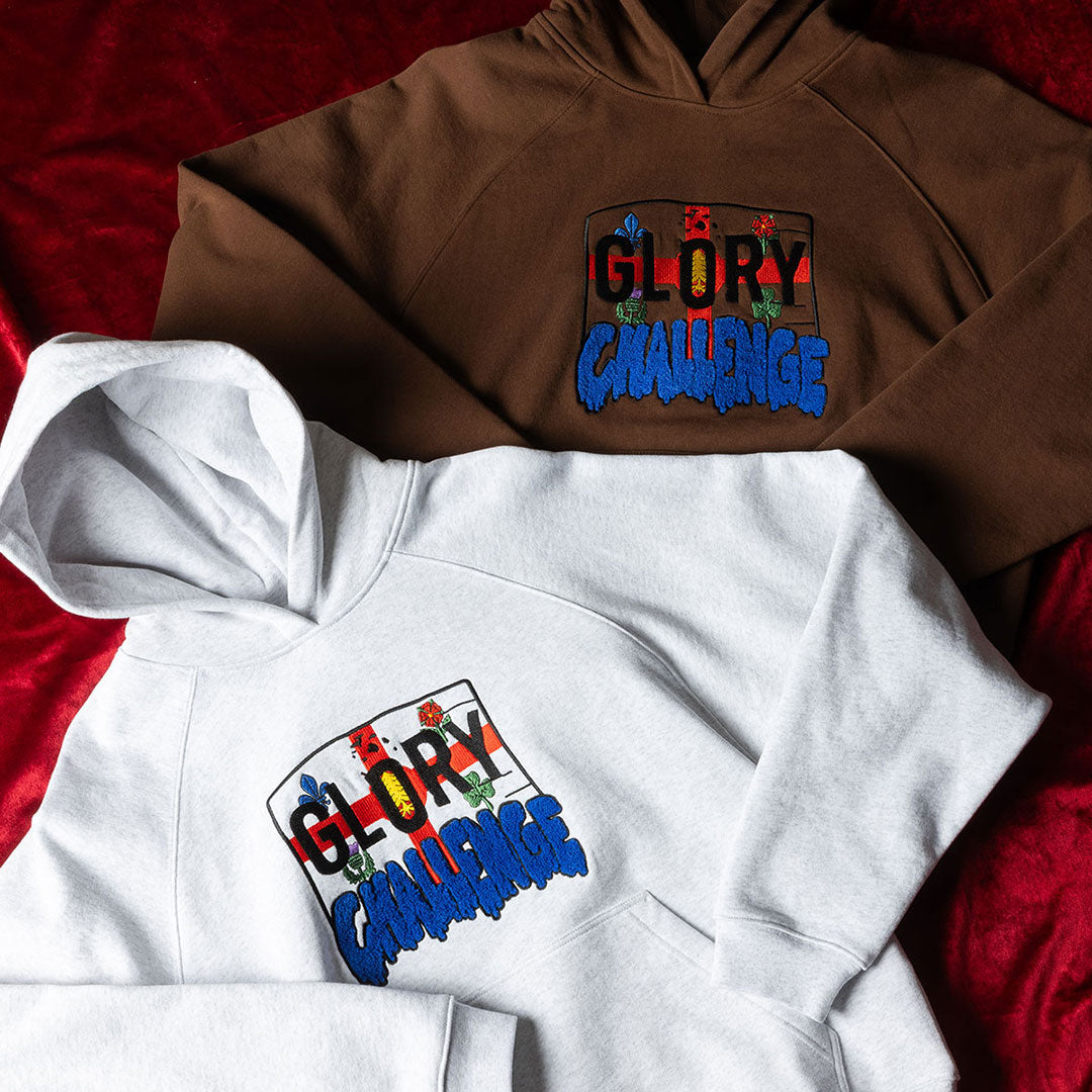 GLO DIME GLORY CHALLENGE HOODIE / ASH