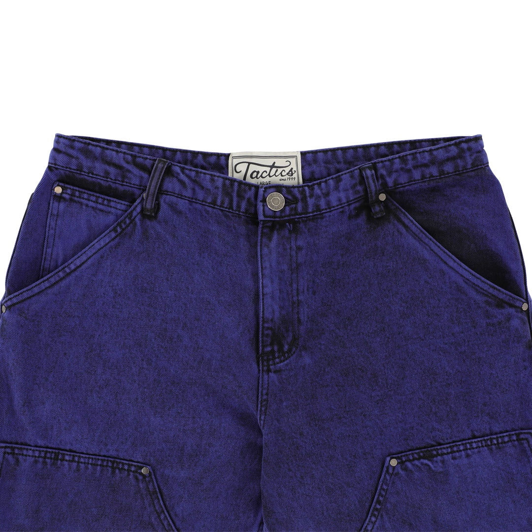 TACTICS（タクティクス）| DOUBLE KNEE JEANS / BLUE OVERDYE | スノーボード・スケートボードのTACTICS JAPAN