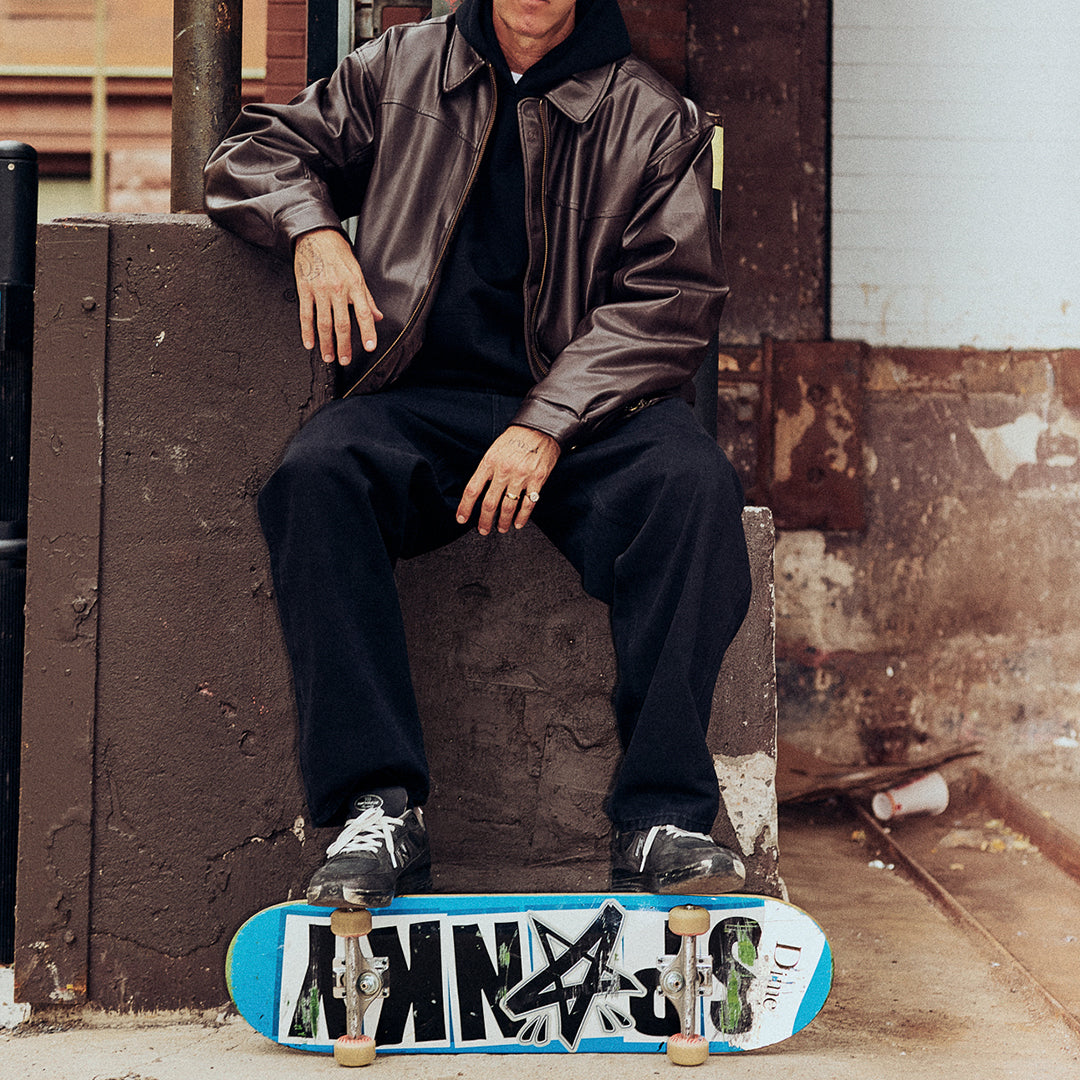 DEBOSSED WAVY JACKET / BROWN