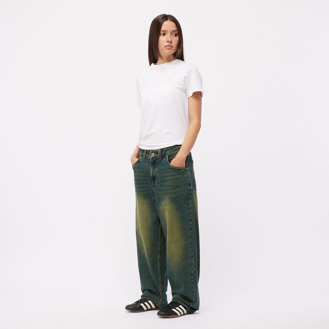 DIME MTL（ダイム モントリオール） | BAGGY DENIM PANTS / SANDBLASTED PINE | スノーボード・スケートボードのTACTICS JAPAN