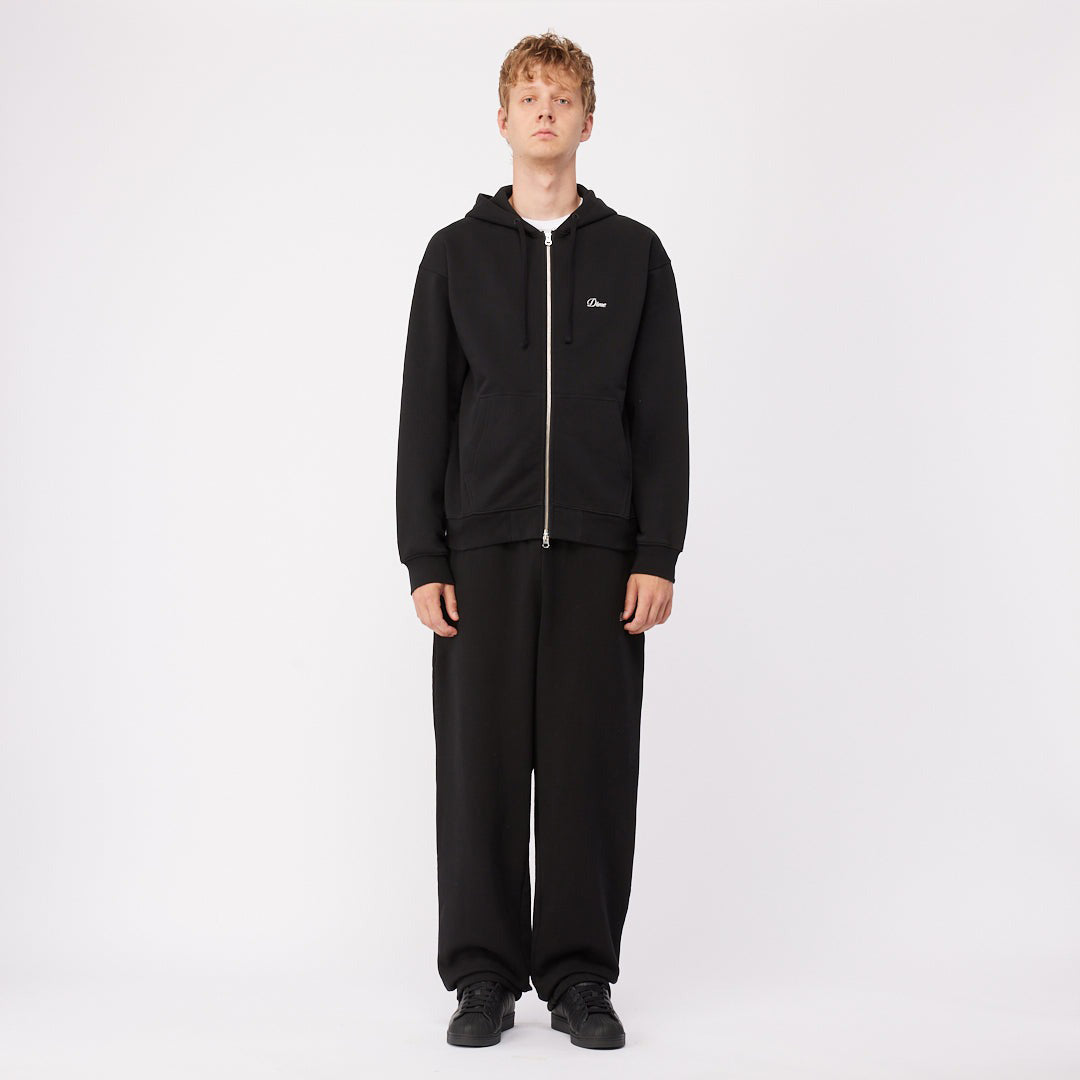DIME MTL（ダイム モントリオール） | CURSIVE ZIP HOODIE / BLACK | スノーボード・スケートボードのTACTICS JAPAN