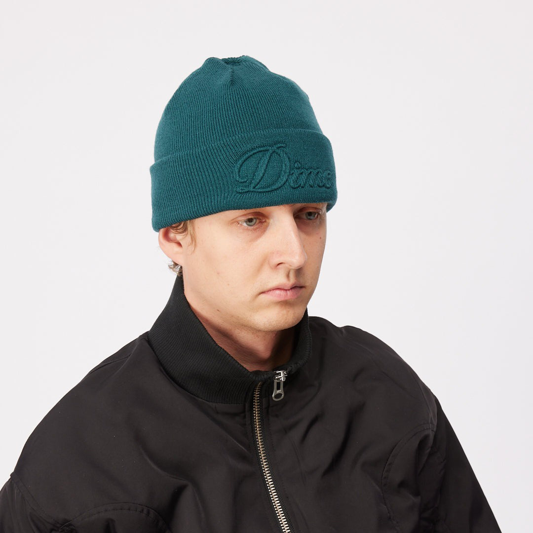 DIME MTL（ダイム モントリオール）| CURSIVE FOLD BEANIE / TEAL | スケートボード・スノーボードのTACTICS JAPAN