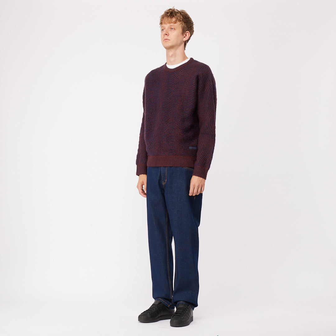 DIME MTL（ダイム モントリオール） | MOHAIR WAVE KNIT / BURGUNDY | スノーボード・スケートボードのTACTICS JAPAN