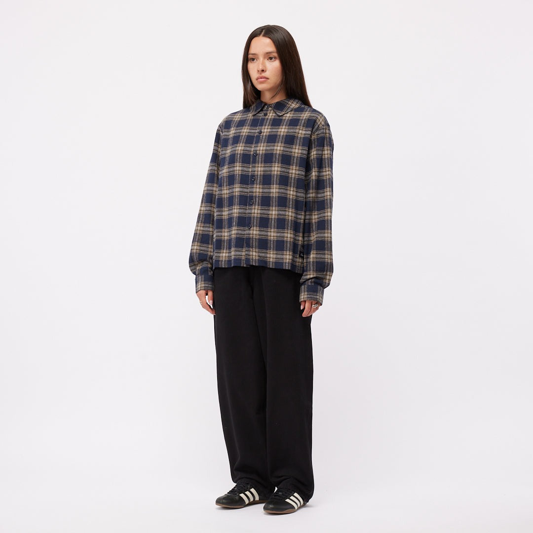 DIME MTL（ダイム モントリオール） | PLAID FLANNEL SHIRT / NAVY | スノーボード・スケートボードのTACTICS JAPAN