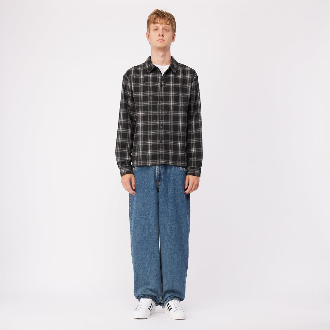 DIME MTL（ダイム モントリオール）| PLAID FLANNEL SHIRT / BLACK | スノーボード・スケートボードのTACTICS JAPAN