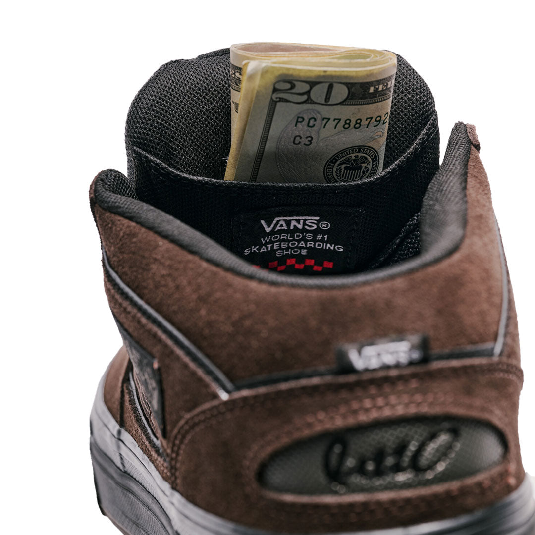 VANS（ヴァンズ）| SKATE HALF CAB WAFFLECUP / DICK RIZZO TRANSLUCENT SIDEWALL BLACK/BLUE | スノーボード・スケートボードのTACTICS JAPAN