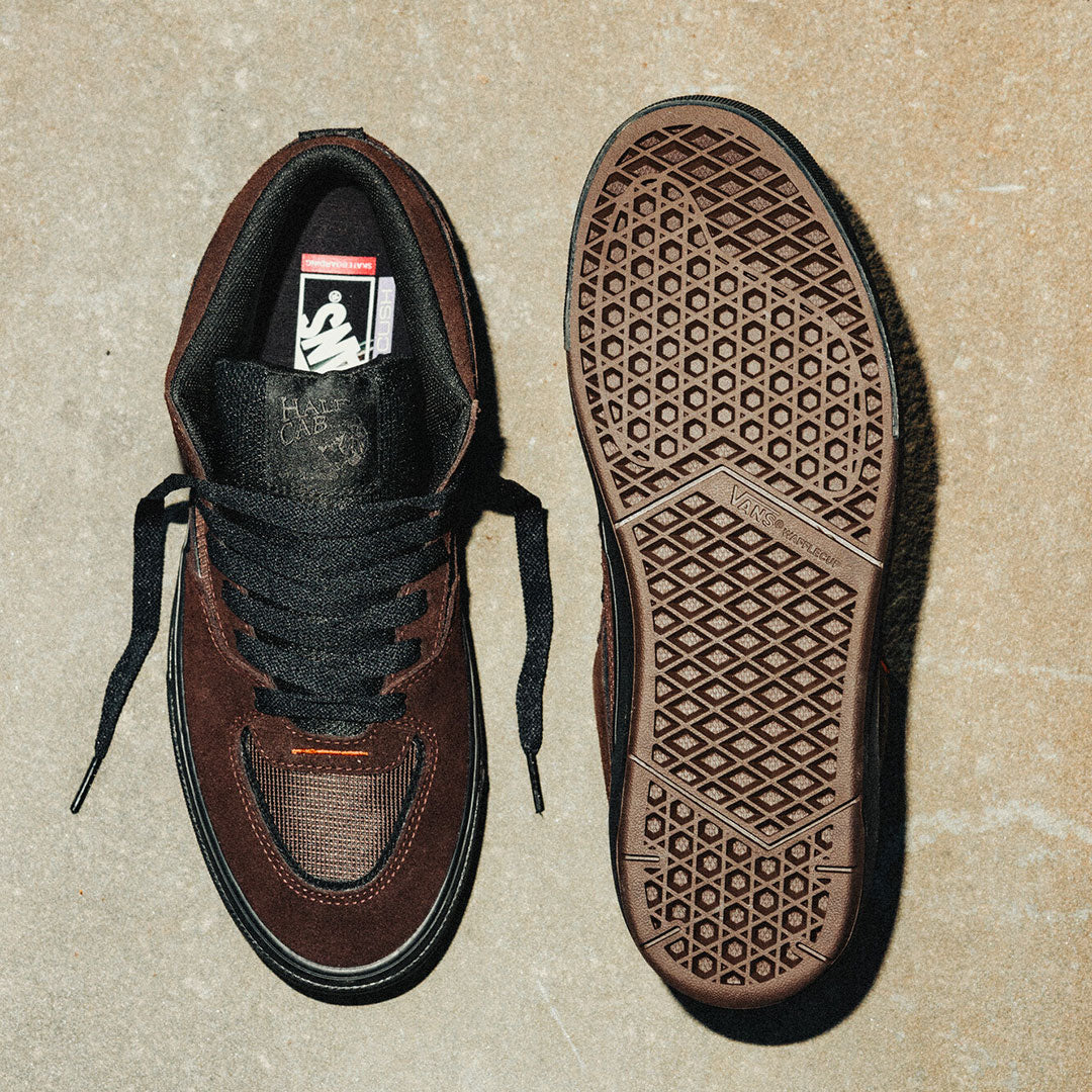 VANS（ヴァンズ）| SKATE HALF CAB WAFFLECUP / DICK RIZZO TRANSLUCENT SIDEWALL BLACK/BLUE | スノーボード・スケートボードのTACTICS JAPAN