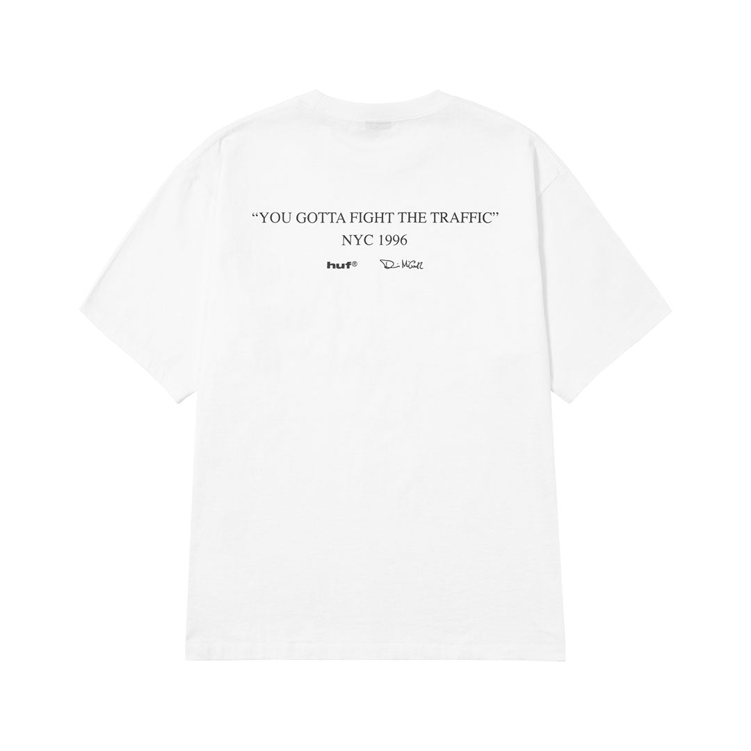 FIGHT THE TRAFFIC S/S TEE / WHITE