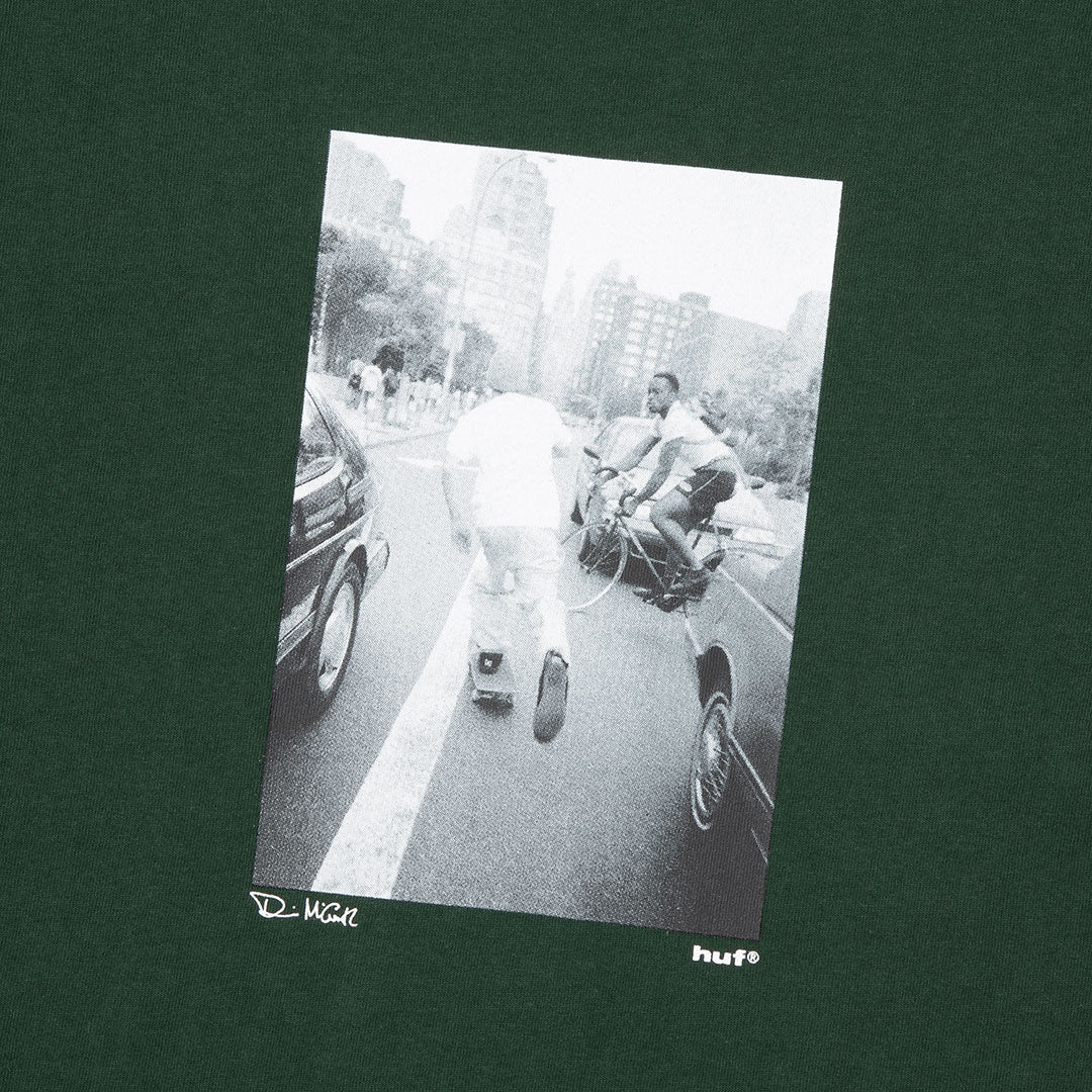 FIGHT THE TRAFFIC S/S TEE / FOREST GREEN