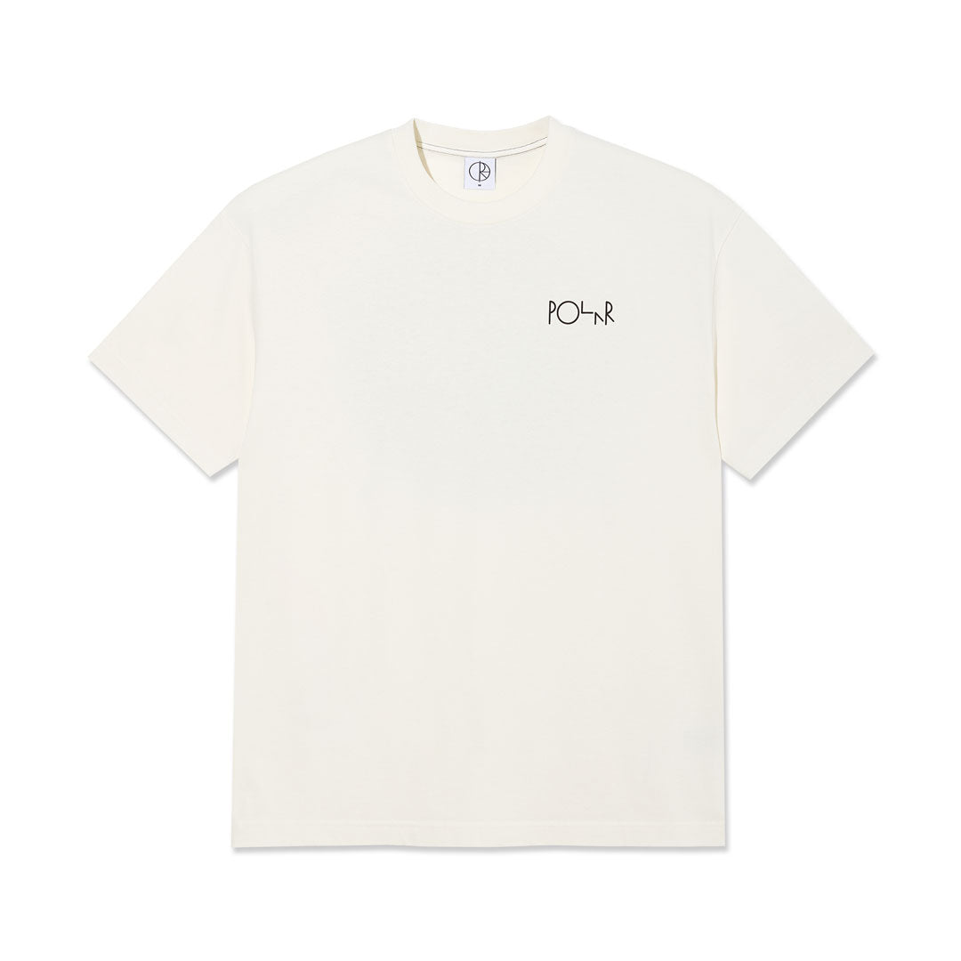 POLAR SKATE CO.（ポーラー スケート カンパニー）| FILL LOGO CONTRAST TEE / IVORY/BLACK | スノーボード・スケートボードのTACTICS JAPAN