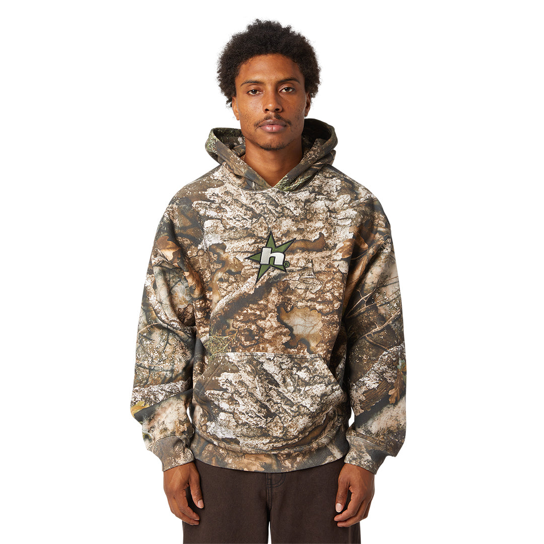 HUF WORLDWIDE（ハフ ワールドワイド）| HUF X REALTREE HEAVYWEIGHT HOODIE | スノーボード・スケートボードのTACTICS JAPAN