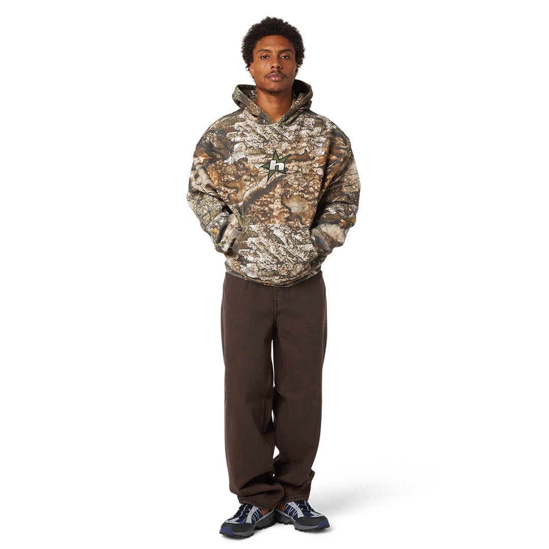 HUF WORLDWIDE（ハフ ワールドワイド）| HUF X REALTREE HEAVYWEIGHT HOODIE | スノーボード・スケートボードのTACTICS JAPAN