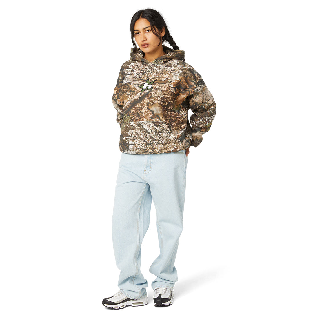 HUF WORLDWIDE（ハフ ワールドワイド）| HUF X REALTREE HEAVYWEIGHT HOODIE | スノーボード・スケートボードのTACTICS JAPAN