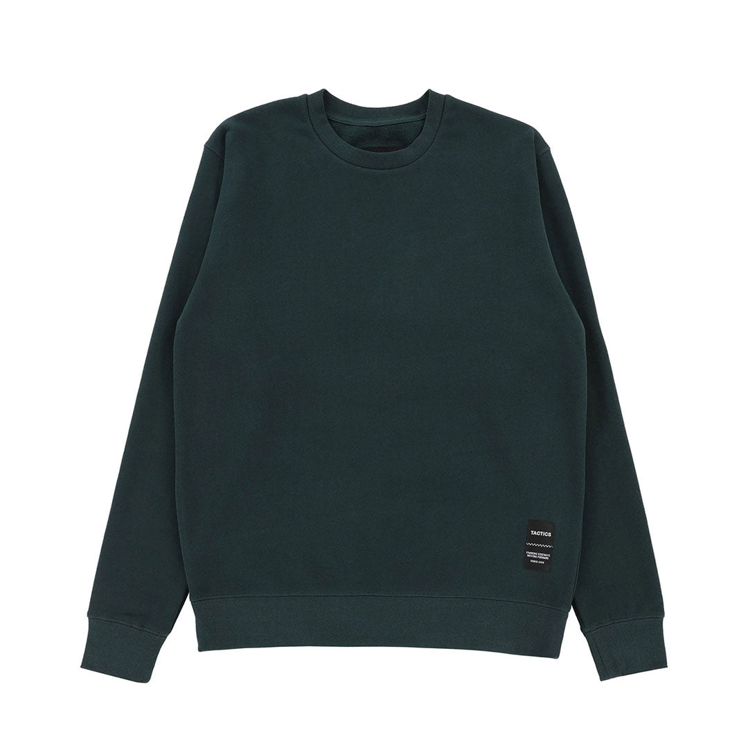 TACTICS（タクティクス）| TRADEMARK SUPPLY CREW SWEATSHIRT / FOREST | スノーボード・スケートボードのTACTICS JAPAN