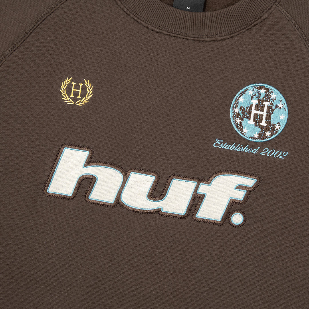 HUF WORLDWIDE（ハフ ワールドワイド）| LUX DRAWCORD CREW / BISON | スノーボード・スケートボードのTACTICS JAPAN