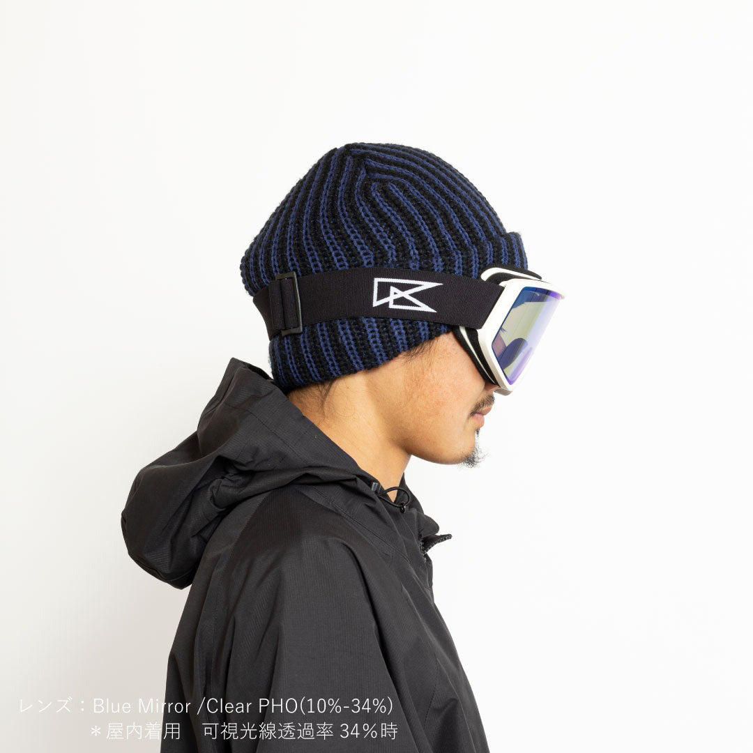 REVOLT OPTICAL（リボルト オプティカル）| FLAT LIGHT FLAME BONE WHITE BLACK / BLUE MIRROR/CLEAR PHO | スノーボード・スケートボードのTACTICS JAPAN
