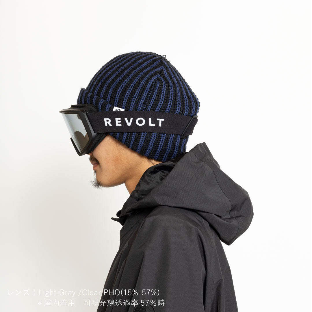 REVOLT OPTICAL（リボルト オプティカル）| FLAT LIGHT FLAME MAT BLACK BLACK / LIGHT GRAY/CLEAR PHO | スノーボード・スケートボードのTACTICS JAPAN