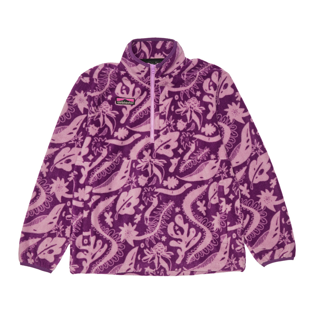 AIRBLASTER（エアブラスター）| FLEECE HALF ZIP 2026 / BLACKBERY EARTH LIFE | スノーボード・スケートボードのTACTICS JAPAN