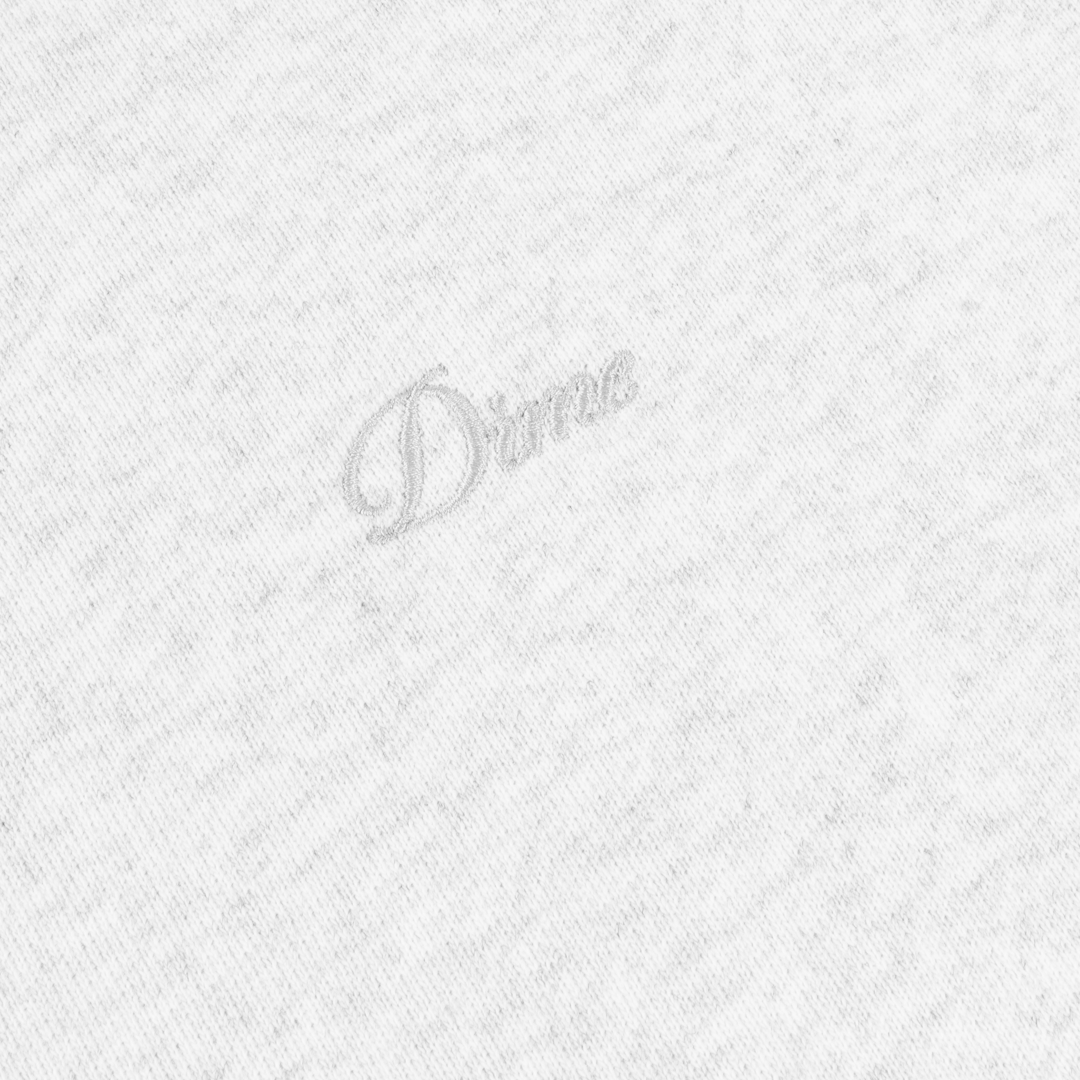 DIME MTL（ダイム モントリオール）| CURSIVE SMALL LOGO CREWNECK / ASH | スケートボード・スノーボードのTACTICS JAPAN