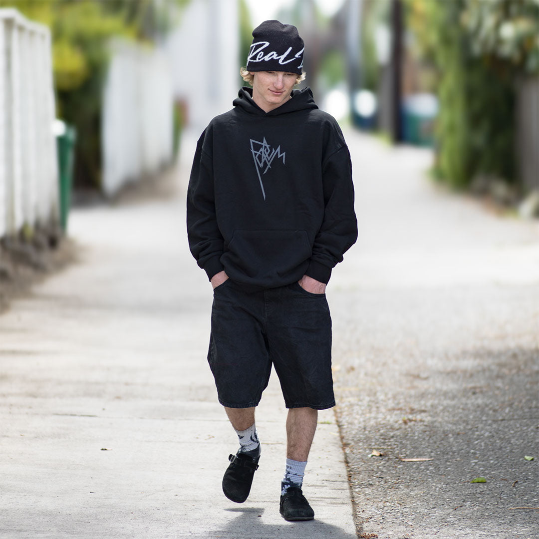 FORUM SNOWBOARDS（フォーラム スノーボード）| FORUM ROOST HEAVWEIGHT HOODIE / BLACK | スノーボード・スケートボードのTACTICS JAPAN