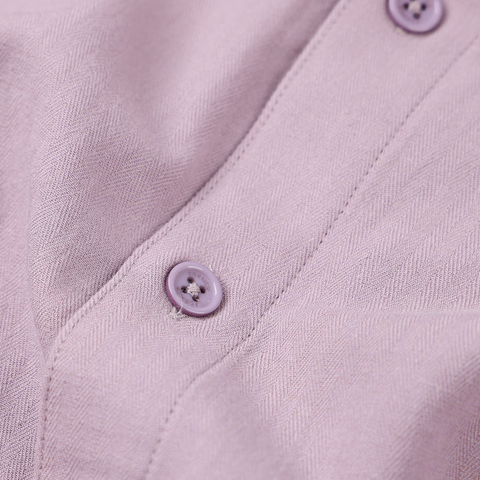 FORMER （フォーマー）VIVIAN HERRINGBONE SS SHIRT / VIOLET