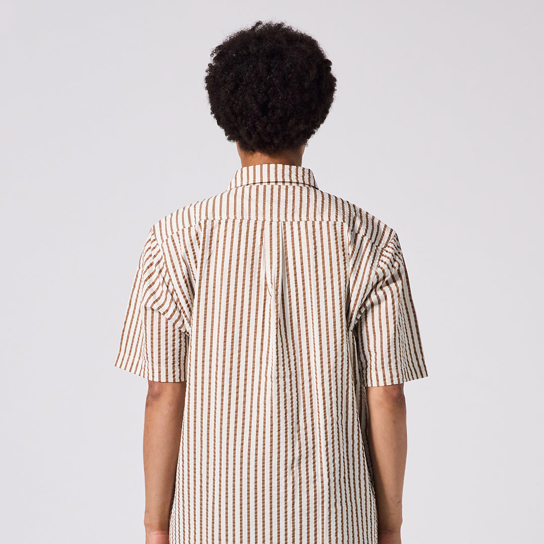 FORMER（フォーマー）| VIVIAN SEERSUCKER SS SHIRT | スノーボード・スケートボードのTACTICS JAPAN
