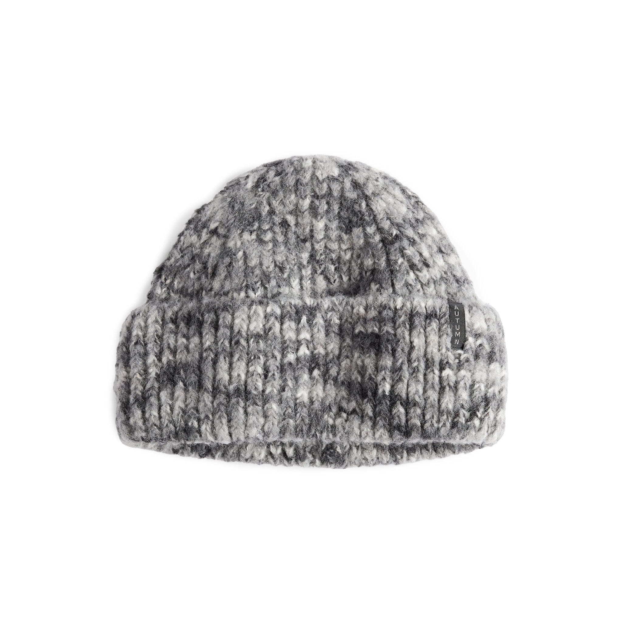 AUTUMN HEADWEAR（オータム ヘッドウェア）| MARBLE KNIT BEANIE / BLACK | スノーボード・スケートボードのTACTICS JAPAN