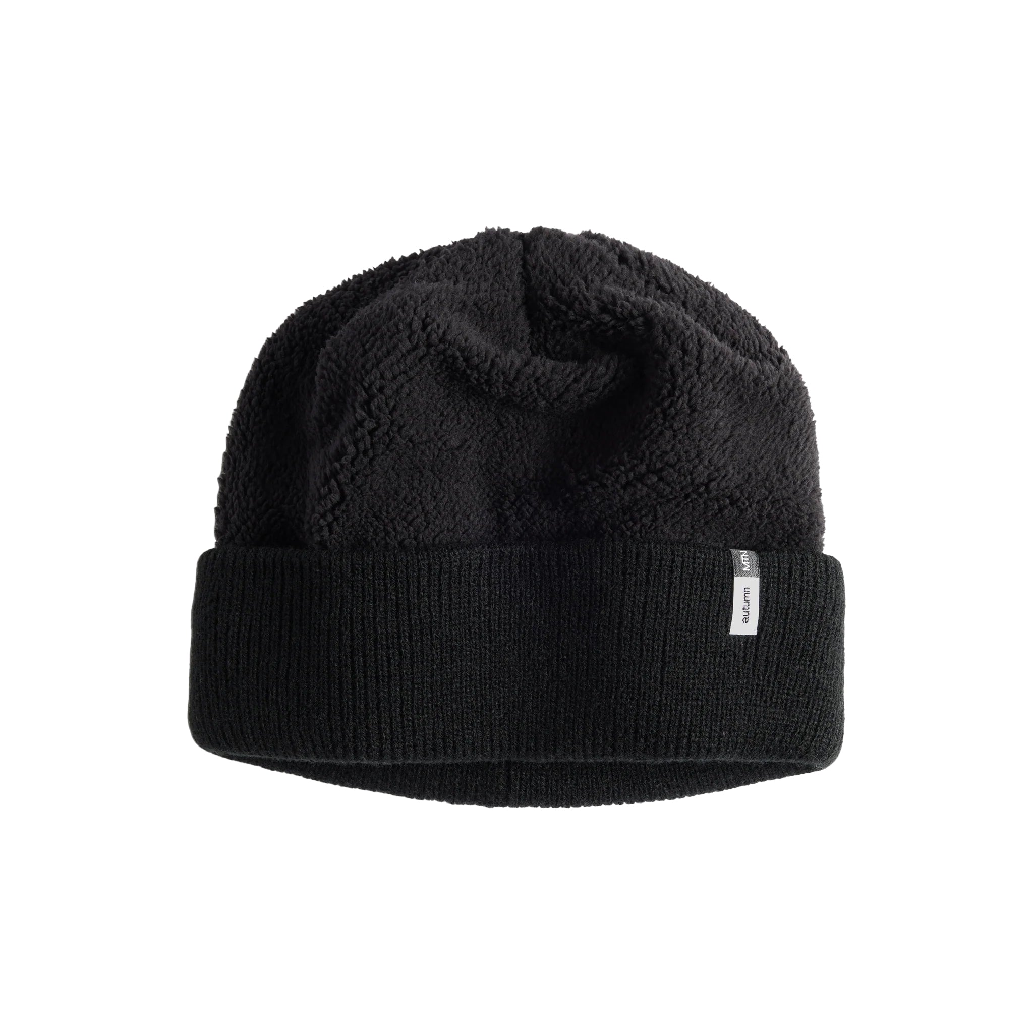AUTUMN HEADWEAR（オータム ヘッドウェア）| REVERSE FLEECE BEANIE / BLACK | スノーボード・スケートボードのTACTICS JAPAN