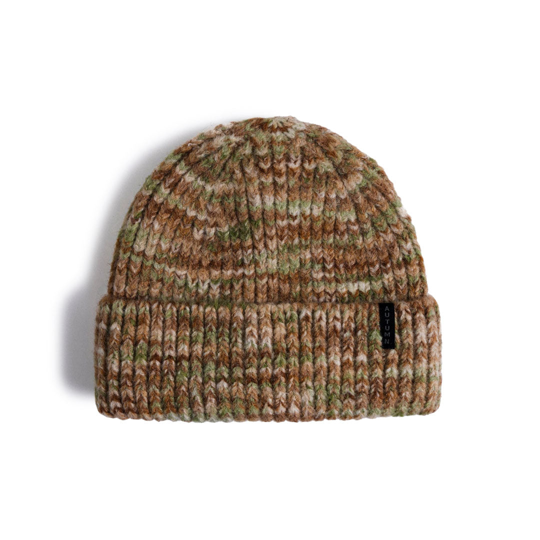 MARBLE KNIT BEANIE / SAND