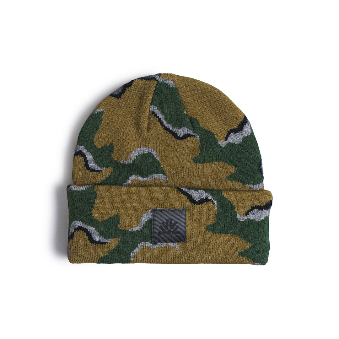 WAVY CAMO BEANIE / FIR