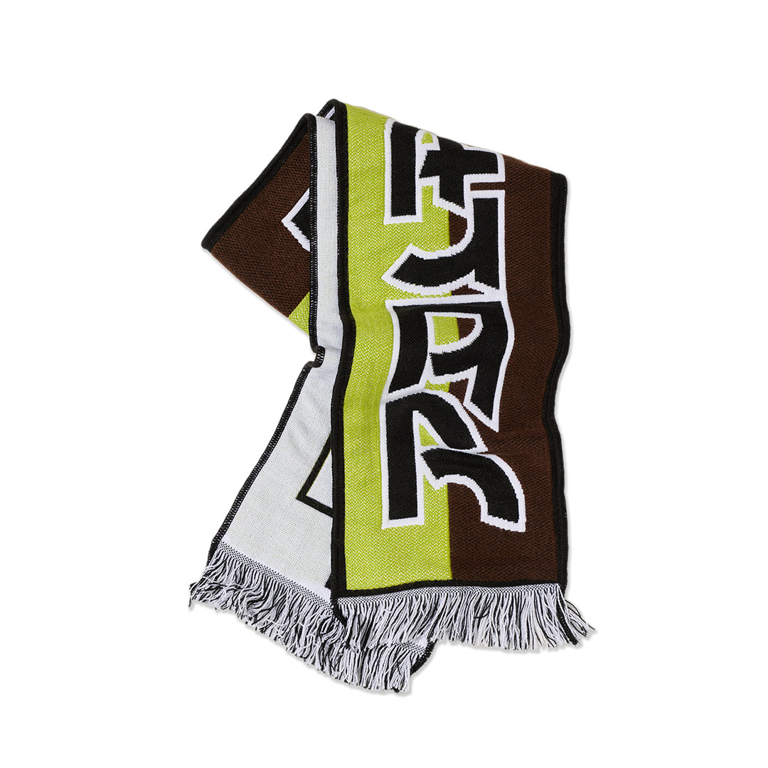 POLAR SKATE CO.（ポーラー スケート カンパニー）| SQUARES FOOTBALL SCARF / GREEN/BROWN | スノーボード・スケートボードのTACTICS JAPAN