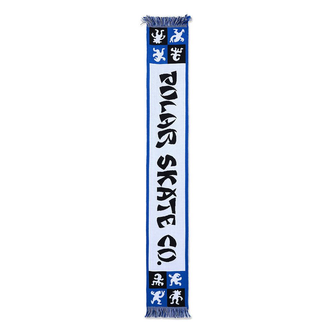 POLAR SKATE CO. （ポーラー スケート カンパニー）| CHECKERS FOOTBALL SCARF / BLUE | スノーボード・スケートボードのTACTICS JAPAN
