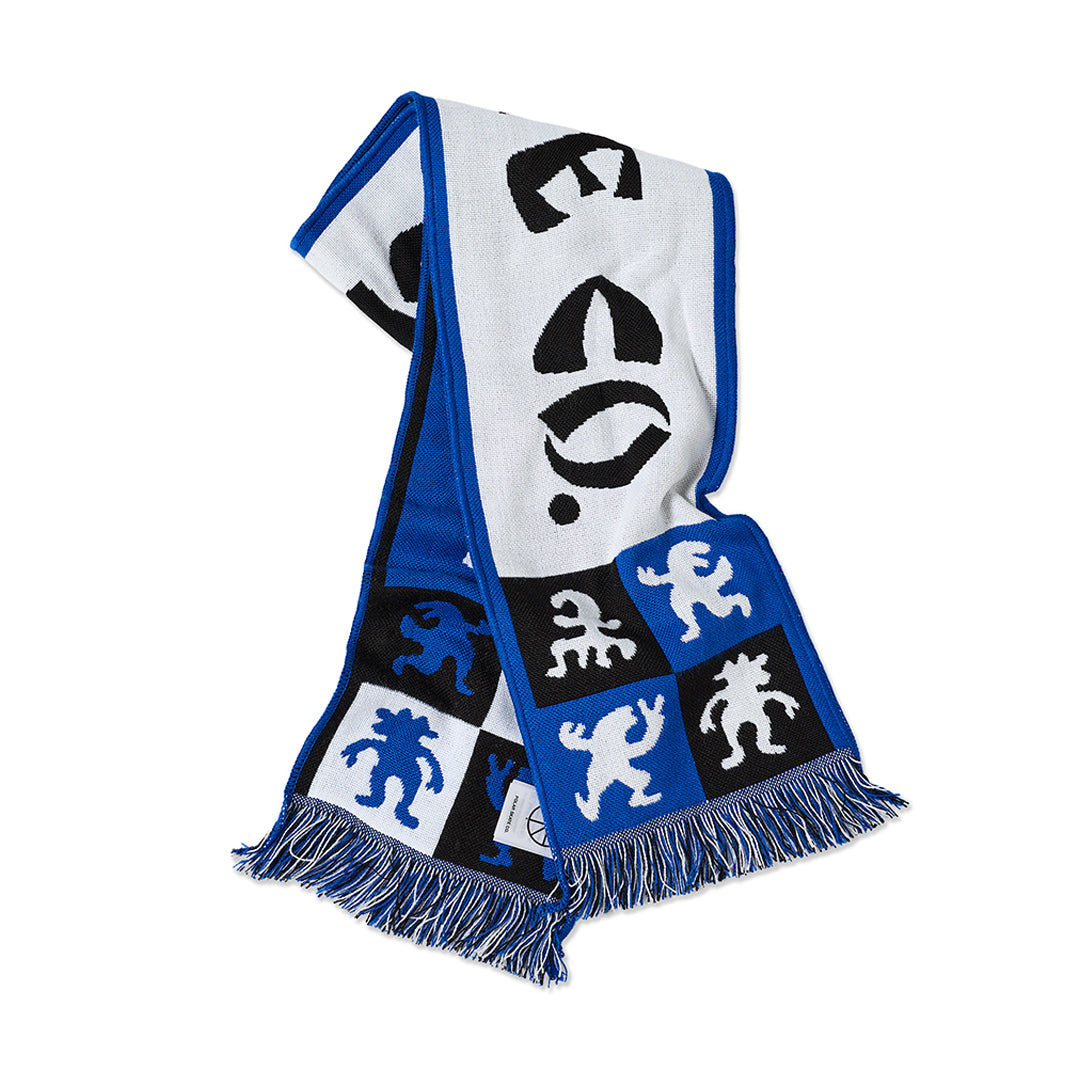POLAR SKATE CO. （ポーラー スケート カンパニー）| CHECKERS FOOTBALL SCARF / BLUE | スノーボード・スケートボードのTACTICS JAPAN
