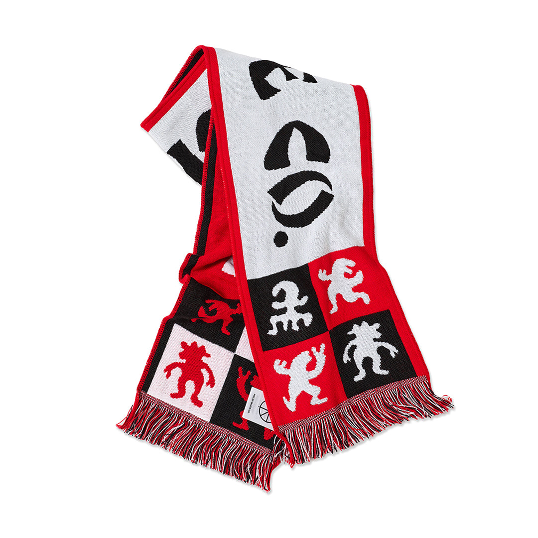 POLAR SKATE CO. （ポーラー スケート カンパニー）| CHECKERS FOOTBALL SCARF / RED | スノーボード・スケートボードのTACTICS JAPAN