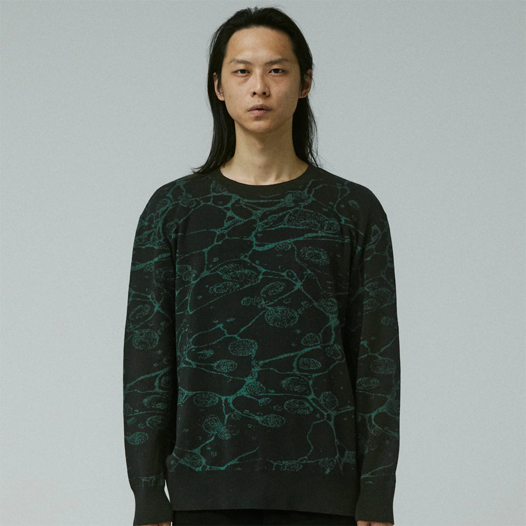 FORMER（フィーマー）| GLOBAL MIND CREW KNIT / BLACK | スノーボード・スケートボードのTACTICS JAPAN