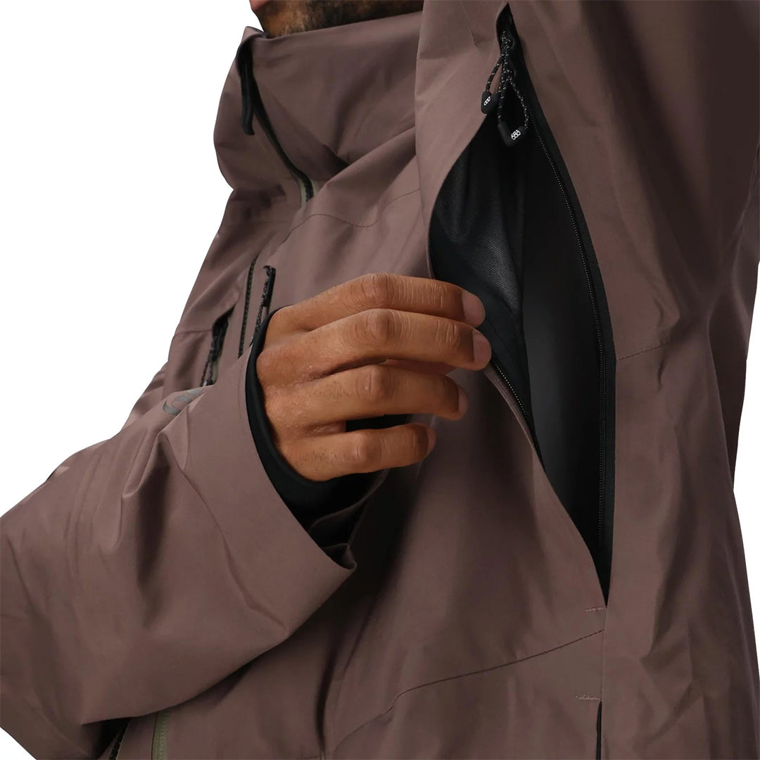 686 （シックス エイト シックス） | GORE-TEX 3L ATV THERMAGRAPH INSULATED JACKET / PEPPERCORN | スノーボード・スケートボードのTACTICS JAPAN