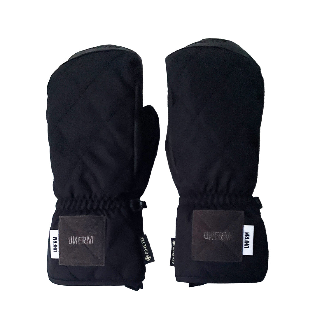 UNFRM（ユニフォーム）| GORE-TEX MILITARY DIAMOND QUILT MITTEN GLOVE BY ASHRAM / BLACK | スノーボード・スケートボードのTACTICS JAPAN