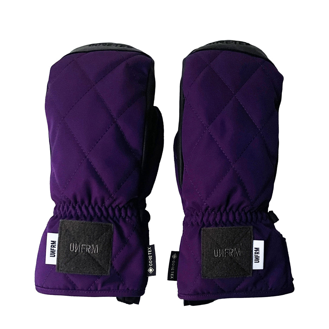 UNFRM（ユニフォーム）| GORE-TEX MILITARY DIAMOND QUILT MITTEN GLOVE BY ASHRAM / PURPLE | スノーボード・スケートボードのTACTICS JAPAN