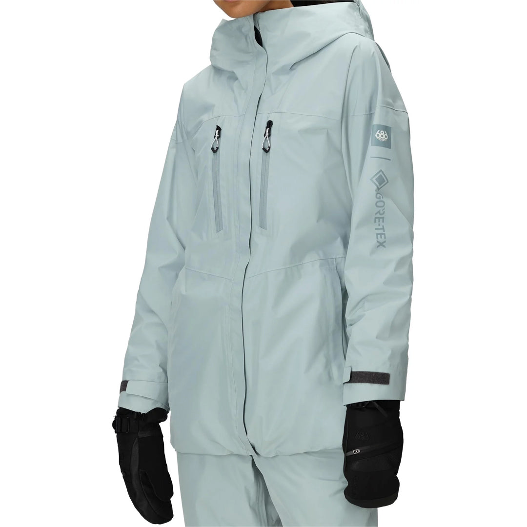 686 （シックス エイト シックス） | WOMEN'S GORE-TEX SKYLINE THERMAGRAPH JACKET / DUSTY MARINE | スノーボード・スケートボードのTACTICS JAPAN