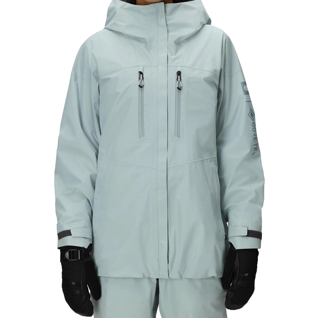 686 （シックス エイト シックス） | WOMEN'S GORE-TEX SKYLINE THERMAGRAPH JACKET / DUSTY MARINE | スノーボード・スケートボードのTACTICS JAPAN