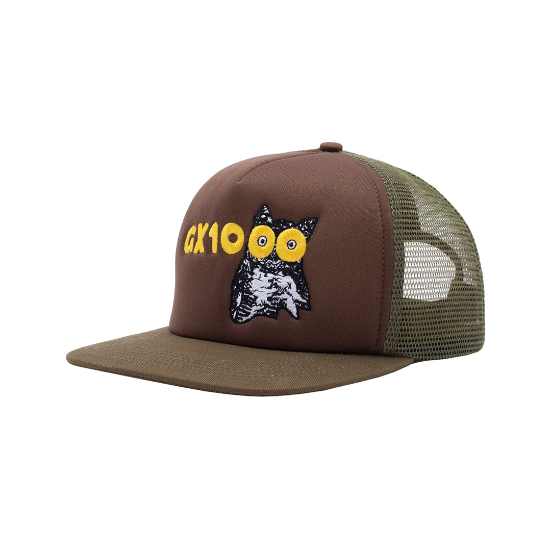 GX1000（ジーエックス ワンサウザンド）| OWL TRUCKER HAT / BROWN | スノーボード・スケートボードのTACTICS JAPAN