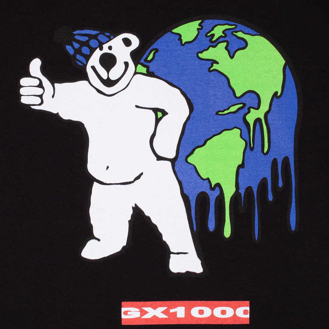 GX1000（ジーエックス ワンサウザンド）| EARTH DAY TEE / BLACK | スノーボード・スケートボードのTACTICS JAPAN