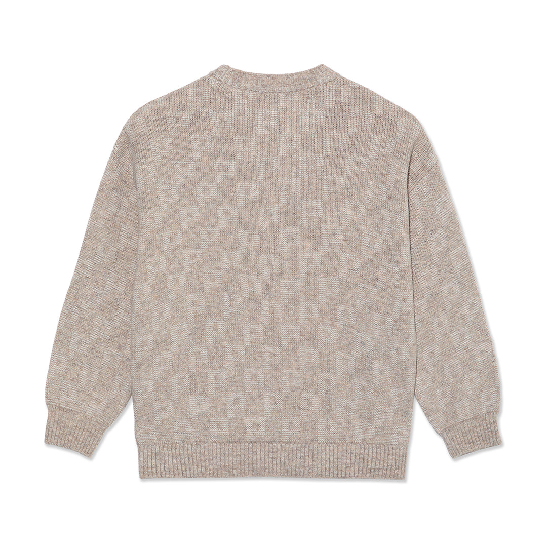 POLAR SKATE CO. （ポーラー スケート カンパニー）| P PATTERN GEORGE SWEATER / SAND | スノーボード・スケートボードのTACTICS JAPAN