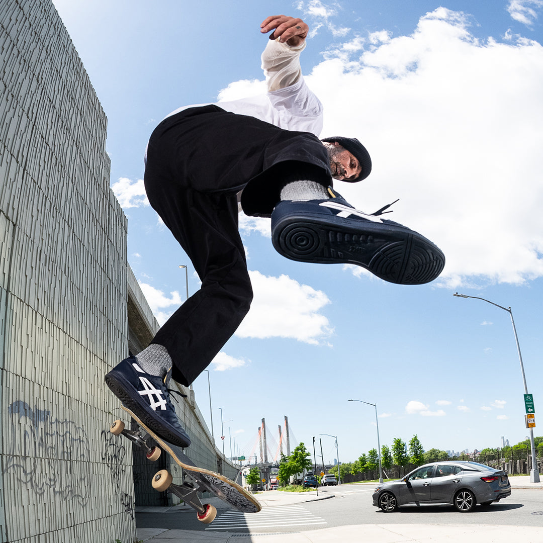 LEGGEREZZA FB(GINO COLLABO) NAVY | ASCICS SKATEBOARDS（アシックス スケートボード) | スケートボード、スノーボードのTACTICS JAPAN