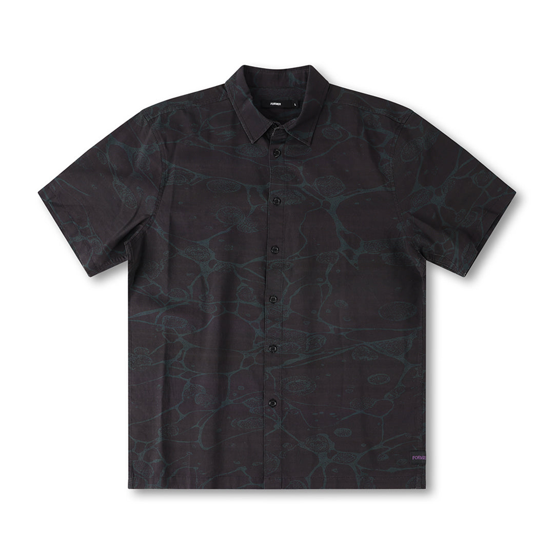 FORMER（フォーマー）| VIVIAN GLOBAL MIND SS SHIRT / BLACK | スノーボード・スケートボードのTACTICS JAPAN