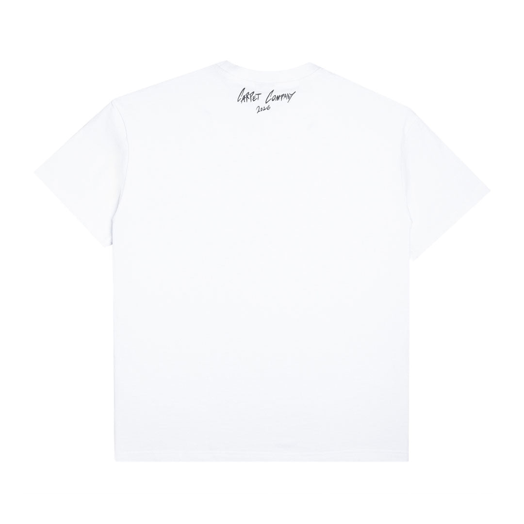 CARPET COMPANY（カーペット カンパニー）| GLOW IN THE DARK C-STAR TEE / WHITE | スノーボード・スケートボードのTACTICS JAPAN