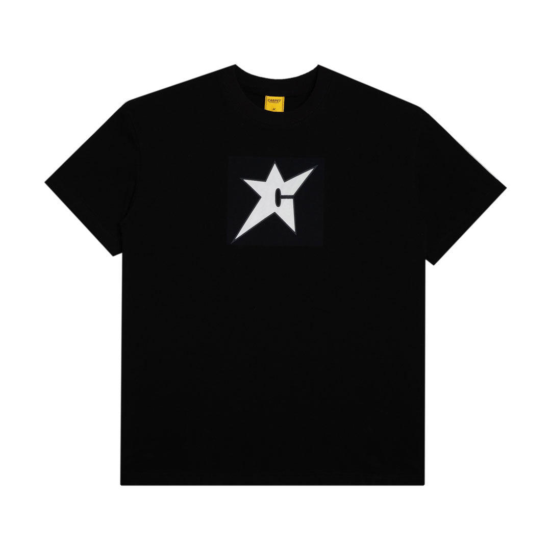 CARPET COMPANY（カーペット カンパニー）| GLOW IN THE DARK C-STAR TEE / BLACK | スノーボード・スケートボードのTACTICS JAPAN